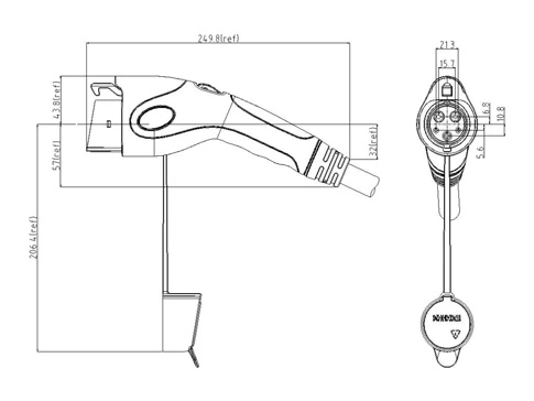 The Details of AC Vehicle Connector (Type1)