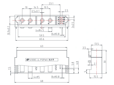 The Details of 141030C Rectangular Connector