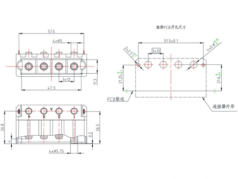 The Details of 141054 Rectangular Electrical Connector