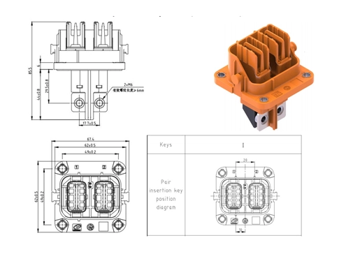 The Details of YGEV4-2pin Series Electrical Connectors