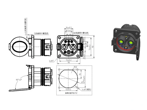 The Details of DC Vehicle Inlet GB