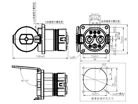 The Details of DC Vehicle Inlet GB