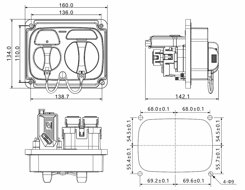 Specifications of Integrated Vehicle Inlet GB Specifications of Integrated Vehicle Inlet GB