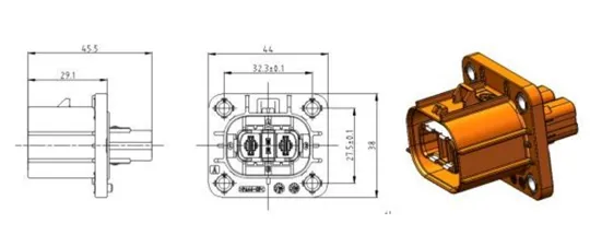 The Details of YGEV2-2Pin Series Electrical Connectors