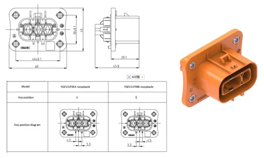 The Details of YGEV2-3pin Series Electrical Connectors
