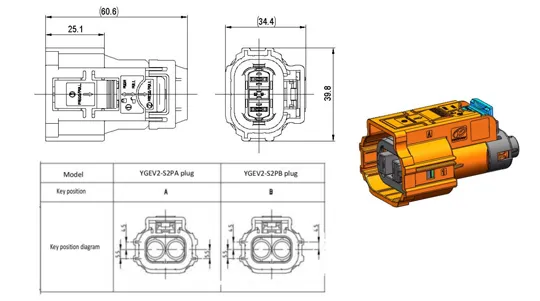 The Details of YGEV2-2Pin Series Electrical Connectors