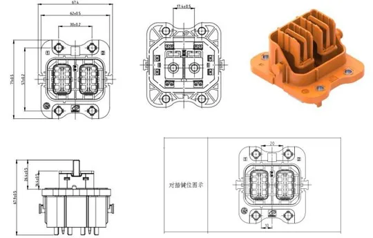 The Details of YGEV4-2Pin Series Electrical Connectors