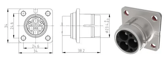 The Details of YG982-2Pin Series Electrical Connector