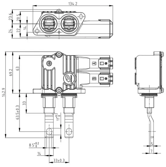 The Details of YG196-459-2Pin