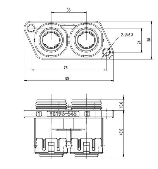 The Details of YG196-545 Series Electrical Connector