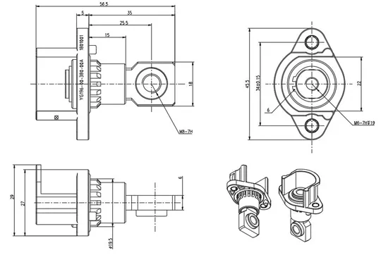 The Details of YG196-380A Connector