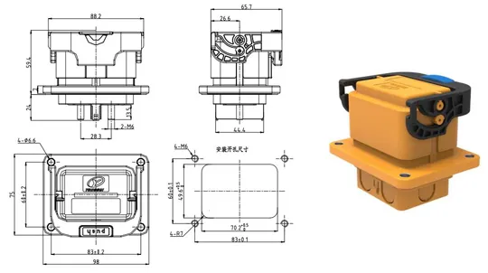 The Details of YG1052 Manual Maintenance Switch Connector