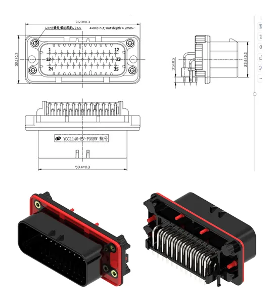 The Details of YG1146-35Pin