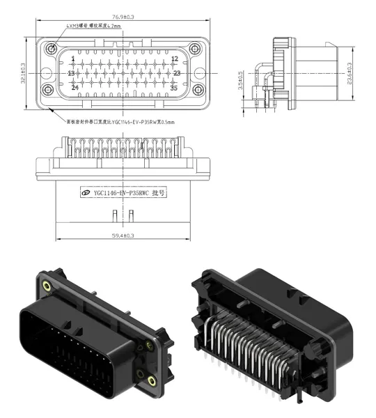 The Details of YG1146-35Pin